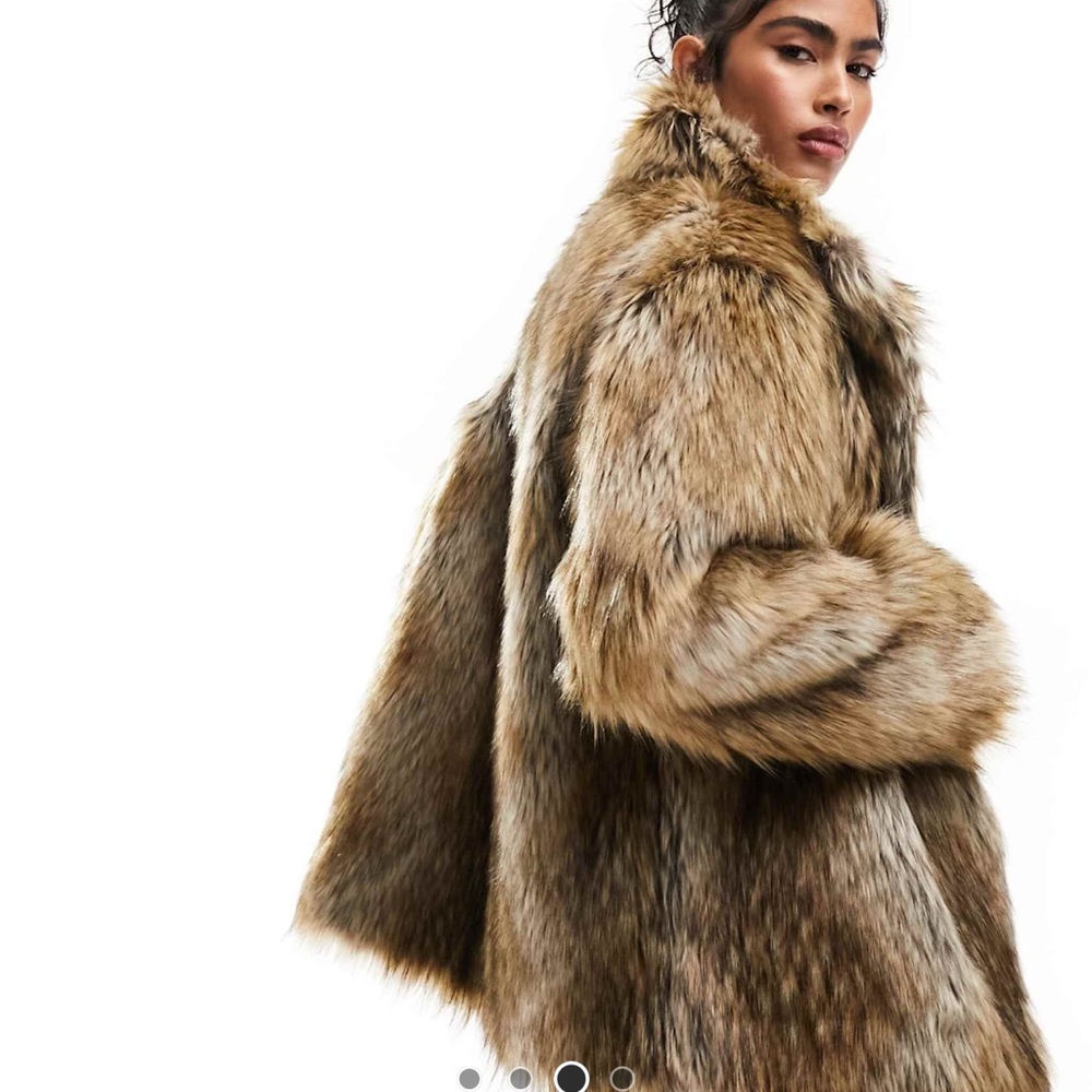 ASOS faux fur coat.